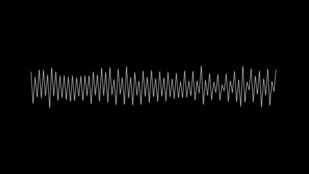 Visualizador Ondas Audio Las Ondas Música Oscilan Onda Frecuencia Sonido — Vídeo de stock