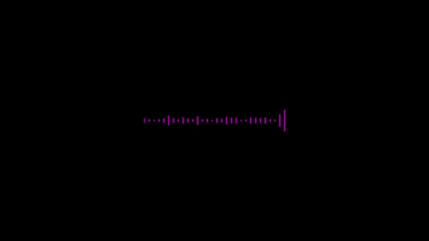 Ondas Audio Las Ondas Música Oscilan Onda Frecuencia Sonido Digital — Vídeo de stock