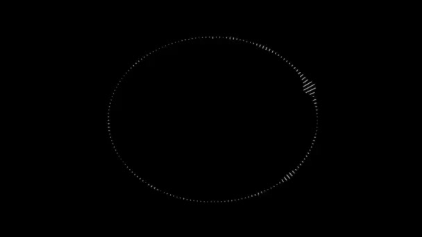 Forma Onda Audio Las Ondas Música Oscilan Onda Frecuencia Sonido — Vídeo de stock