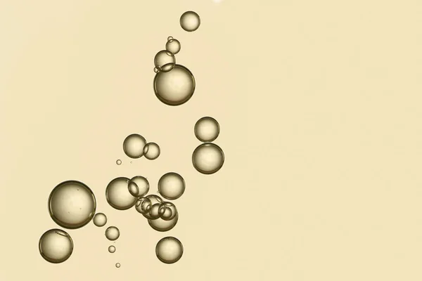 Hermosas Burbujas Doradas Fluir Abstracto —  Fotos de Stock