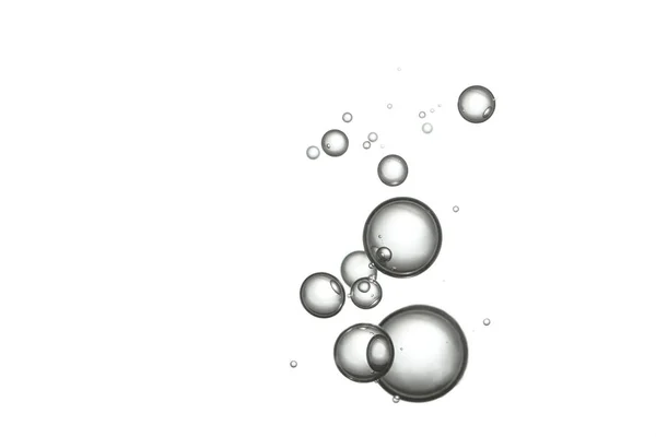 Gotas Água Isoladas Sobre Fundo Branco — Fotografia de Stock