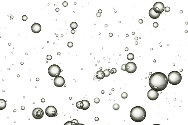 Большое Количество Пузырьков Воды Изолированных Шипящих — стоковое фото