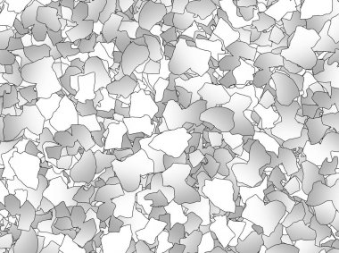 Grey color gradient figure in an random pattern.