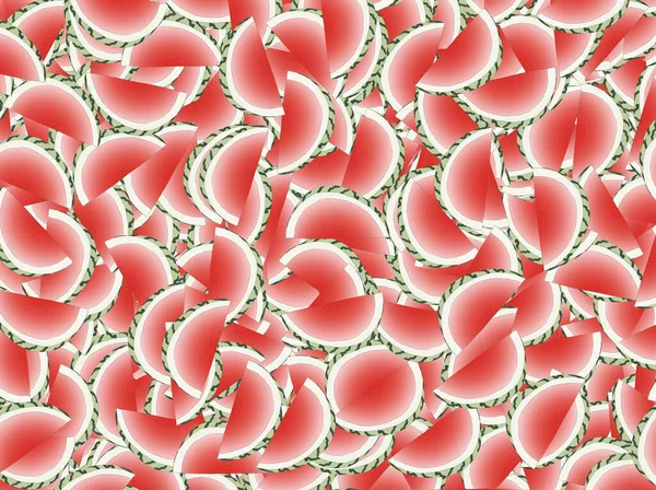 Slices Water Melon Layred Pattern — Foto Stock