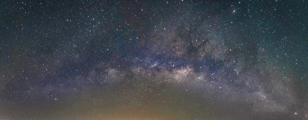 银河银河的风景 夜空中的星星 — 图库照片