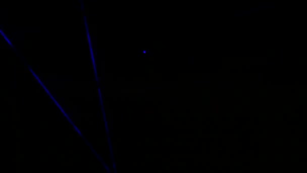 Light Laser Show Black Background Night Sky Outdoor Performance Multi — Stockvideo