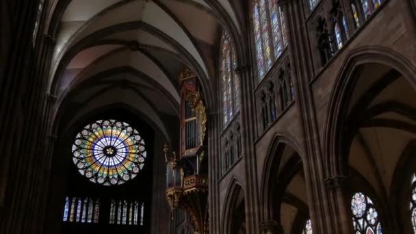 Strasbourg France July 2022 View World Famous Historic Strasbourg Cathedral — стокове відео