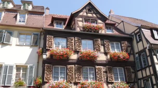 Colmar France August 2022 Extraordinary Beautiful Old Half Timbered Building — Video Stock