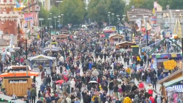 Munich Allemagne Septembre 2022 Première Journée Festival Bière Oktoberfest Une — Video