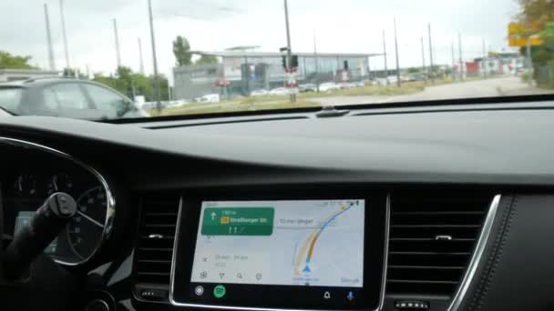 Kehl Alemanha Setembro 2022 Vista Interior Carro Opel Mokka Com — Vídeo de Stock