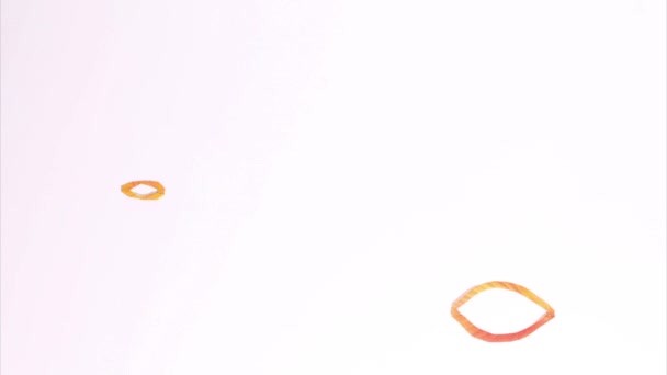 Остановка Движения Анимации Капающего Дождя Осени Желтые Красные Опавшие Листья — стоковое видео