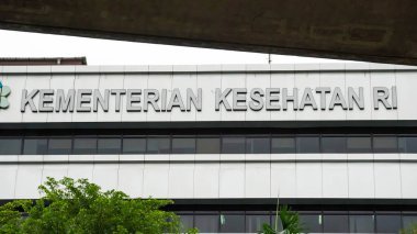 JAKARTA, INDONESIA - 11 Kasım 2021: Endonezya Cumhuriyeti Sağlık Bakanlığı HR Rasuna Said, Güney Jakarta.