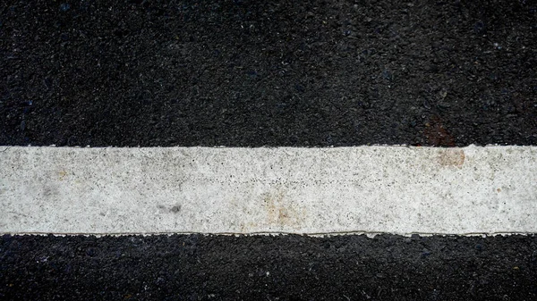 Road White Lines Selective Focus — Stock Photo, Image