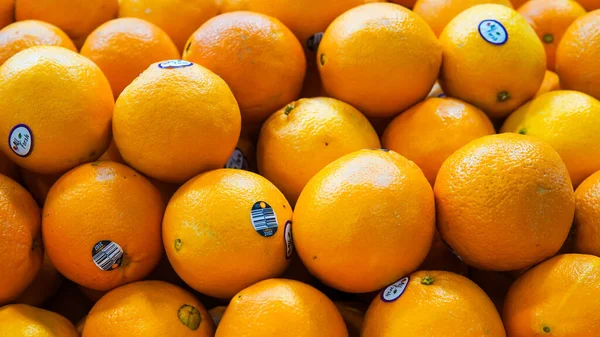 Närbild Färsk Apelsin Stall — Stockfoto