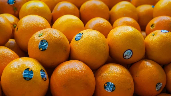 Cerca Naranja Fresca Puesto — Foto de Stock