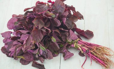 beyaz zemin üzerine kırmızı ıspanak