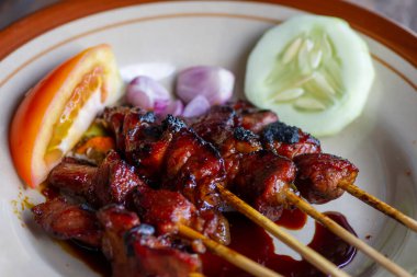 Keçi Satay, Endonezya, Yogyakarta 'dan geleneksel bir satay.