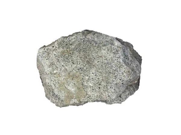 Άποψη Πέτρας Που Απομονώνεται Λευκό Φόντο — Φωτογραφία Αρχείου
