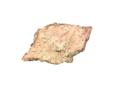 Natural granite rock stone isolated on a white background