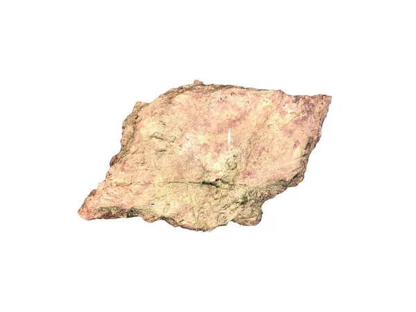 Φυσική Πέτρα Γρανίτη Που Απομονώνεται Λευκό Φόντο — Φωτογραφία Αρχείου