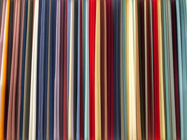 Renkli kumaş örnekleri. Metin için alanı kopyala