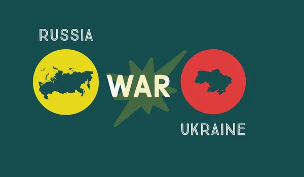 Eine Illustration Des Militärischen Konflikts Zwischen Russland Und Der Ukraine — Stockfoto