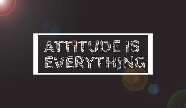 Motivational Quote Text Attitude Everything — Stock Photo, Image