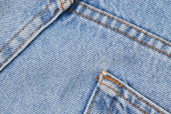 Denim Azul Jeans Textura Fundo Copiar Espaço Para Texto — Fotografia de Stock