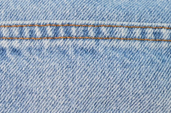 Vista Vicino Denim Jeans Texture Sfondo — Foto Stock