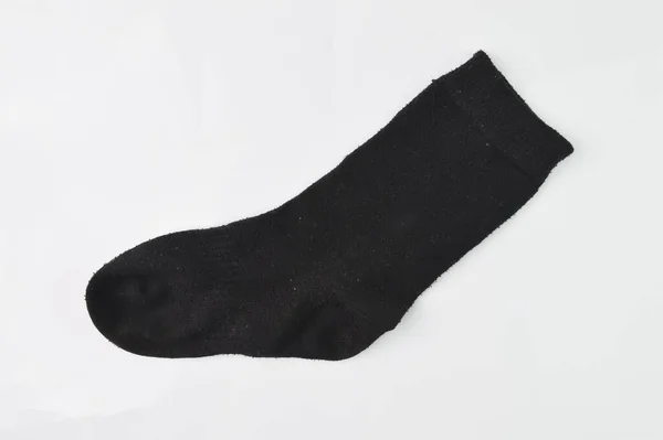 Μαύρες Κάλτσες Απομονωμένες Λευκό Φόντο — Φωτογραφία Αρχείου
