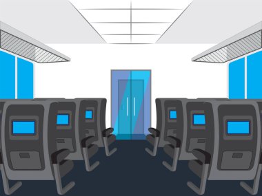 İçi elektrikli tren vagonu. Elektrikli tren..