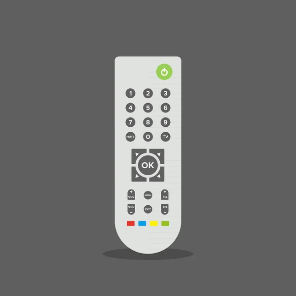 Remote Control Flat Colorful Illustration Remote Controller Vector Illustration Flat — Stockvektor