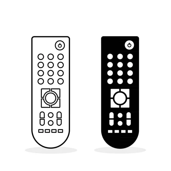 Remote Control Flat Icon Two Styles Remote Controller Vector Illustration — Stock Vector