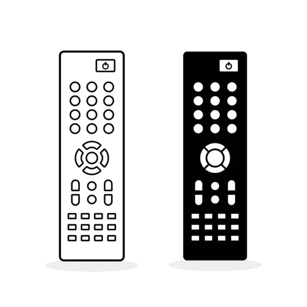 Remote Control Flat Icon Two Styles Remote Controller Vector Illustration — Stock Vector