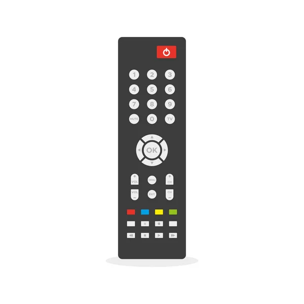 Remote Control Flat Colorful Illustration Remote Controller Vector Illustration Flat — Stock Vector