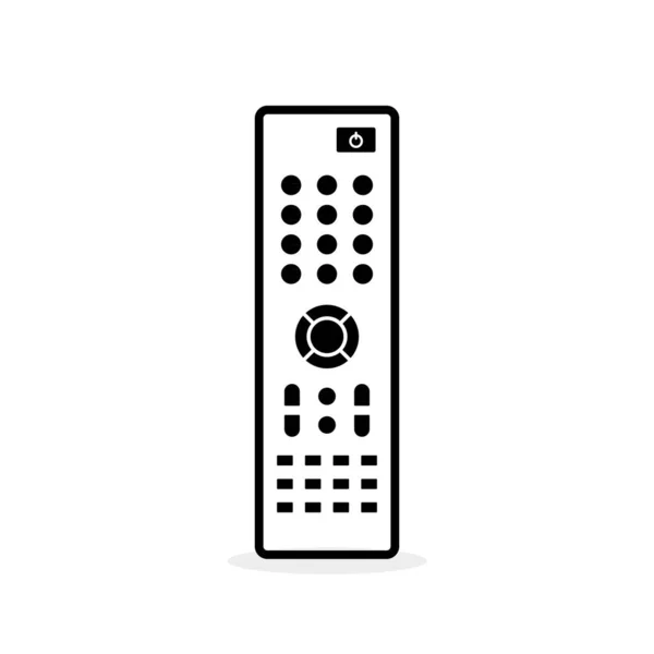 Remote Control Flat Icon Black Thick Line Remote Controller Vector — Stockvektor