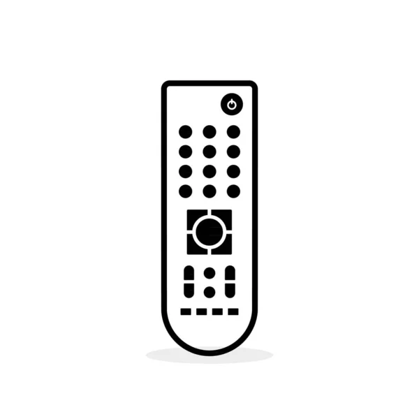 Remote Control Flat Icon Black Thick Line Remote Controller Vector — Stockvektor