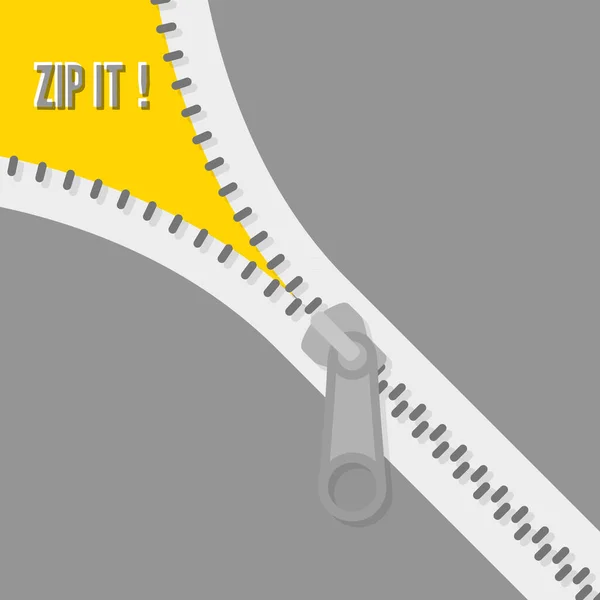 Icon Zipper Zippered Lock Unlock Closed Open Zipper Fastener Zip — 图库矢量图片
