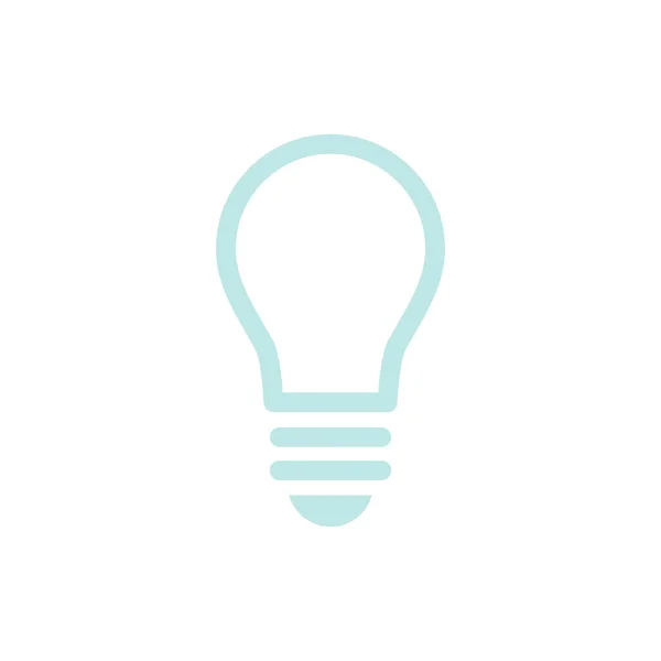 Light Bulb Icon Vector Illustration Flat Design — Stock Vector