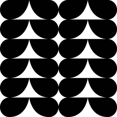 Geometrik soyut arkaplan. Minimalist afiş. Siyah ve beyaz. Vektör illüstrasyonu, düz tasarım