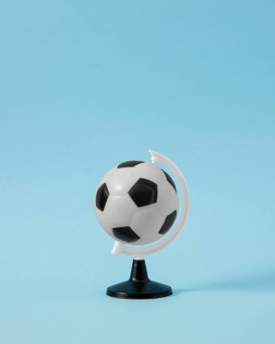 Futbolda yaratıcı bir Dünya Kupası konsepti. Tüm dünya futbol şampiyonası tarafından işgal edildi..