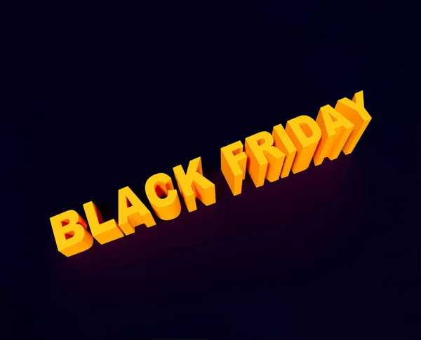 Black Friday Sale Neon Sign Long Horizontal Light Banner Cyberpunk — Stock Photo, Image