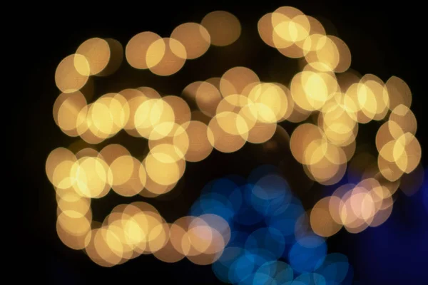 Wazige Lichten Bokeh Lichten Van Onscherpe Vakantie Verlichting Kerst Achtergrond — Stockfoto