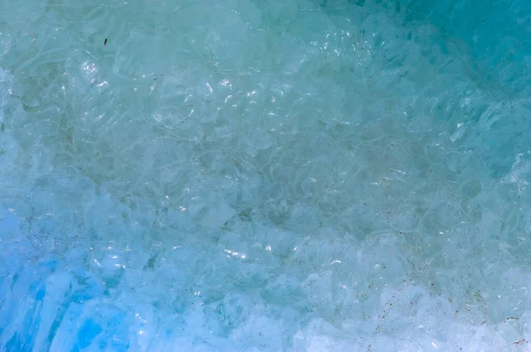 Fragment River Ice Ice Drift Bright Blue Gradient Color Segments — Stock Photo, Image