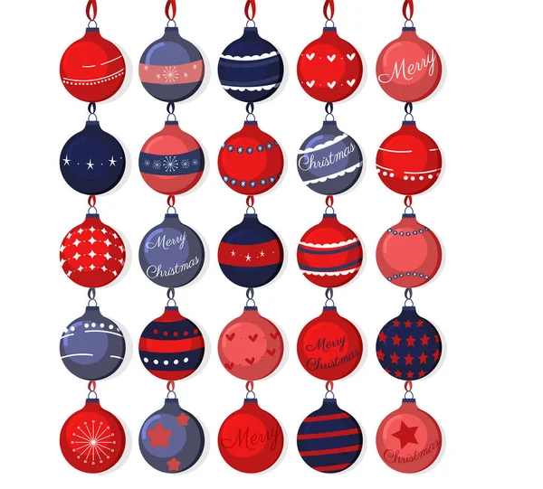 Noel dekoru. Noel ağacı süsleme baloları..