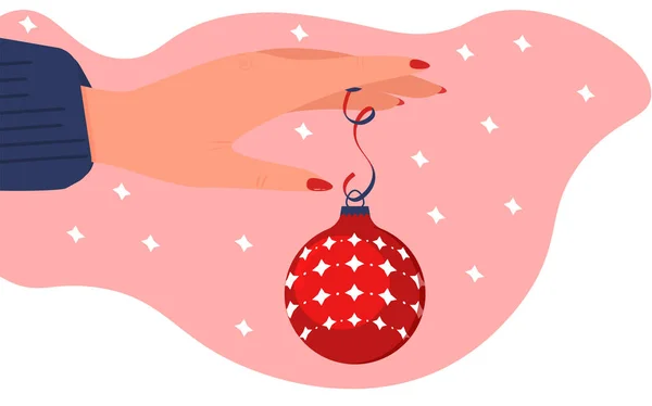 Noel süsü. Noel balosu el ele tutuşuyor. Yeni yıl hediyesi..