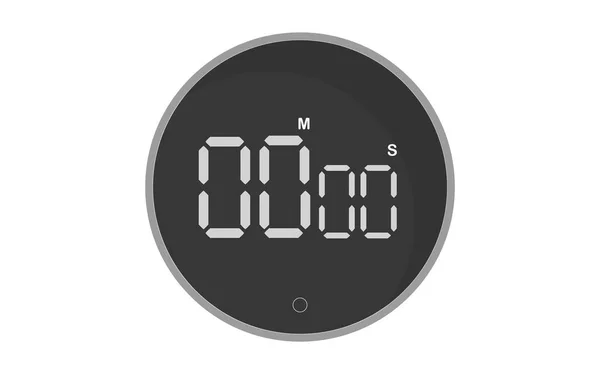 Kitchen digital timer with magnetic mounts — 图库矢量图片