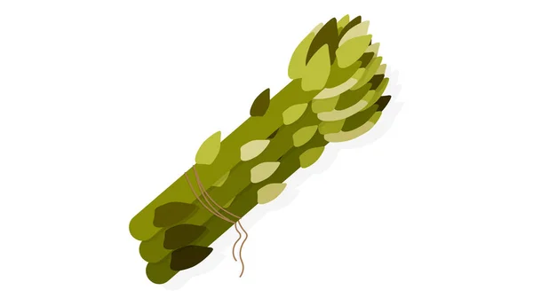 Bir demet yeşil kuşkonmaz, daimi yeşil, vejetaryen sağlıklı yiyecekler..