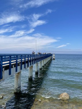 Baltık Denizi 'ne giden iskele.