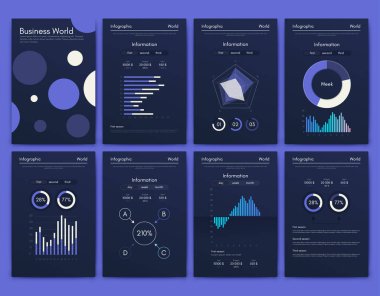 Cep telefonlu vektör grafikleri. Mobil uygulamalar, iş akışı düzeni, diyagram, pankart, web tasarımı, iş raporları oluşturma şablonu. Stok vektörü